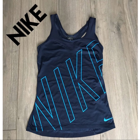 navy blue nike tank top